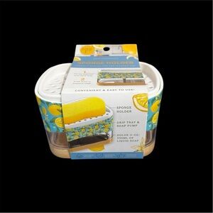 Core Soap Dispensing Kitchen  Drip Tray Sponge Holder with Drainage